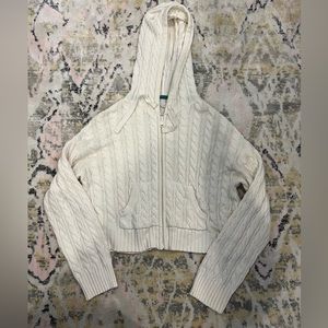American eagle knit cream jacket